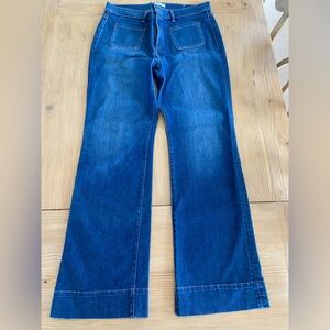 LOFT Dark Blue Flare Jeans size 14/32